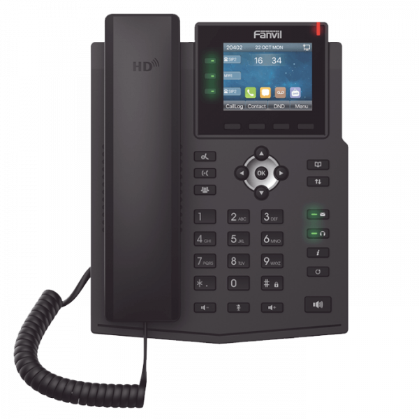 Teléfono IP para 3 líneas color